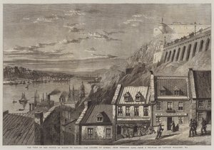 La visita del Principe di Galles in Canada, la Cittadella di Quebec, da Prescott Gate